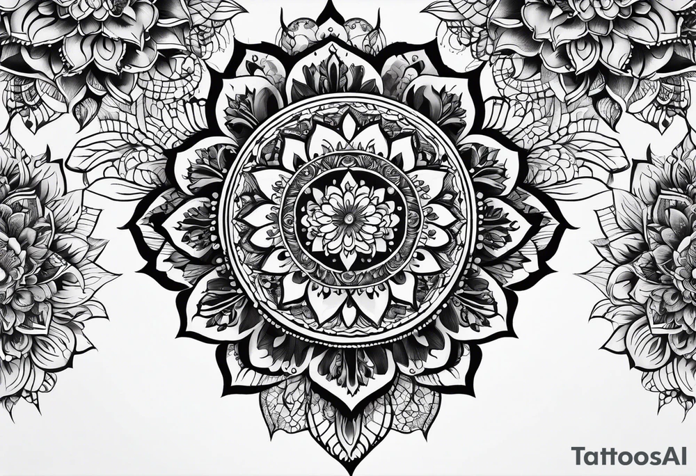 Mandala lace ankle tattoo tattoo idea
