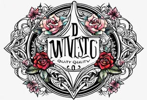 strength and beauty tattoo idea