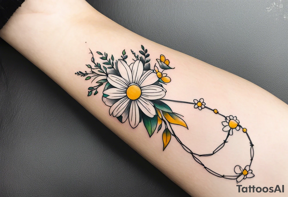 Daisy chain tattoo idea