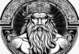 Greek Zeus tattoo idea