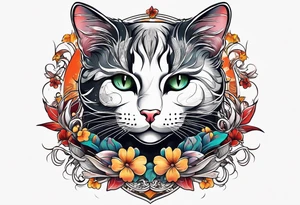Cat playing with a mice tattoo idea
