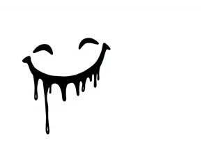 Acid house smiley, dripping tattoo idea