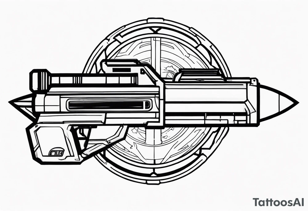 halo 3 rocket launcher the spnkr tattoo idea