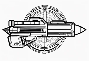 halo 3 rocket launcher the spnkr tattoo idea