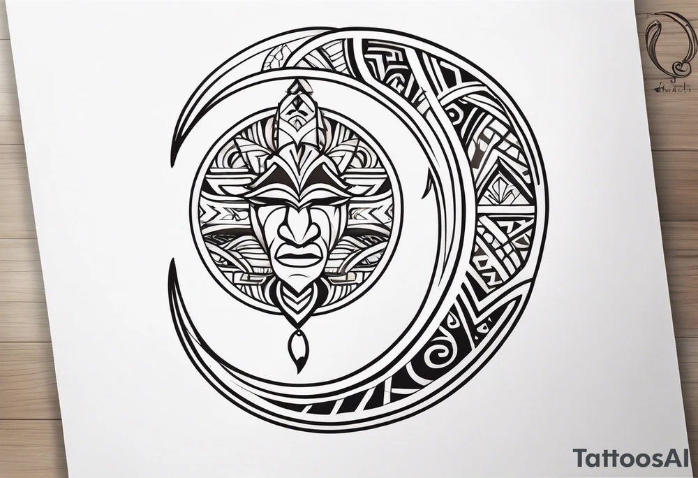 Polynesian hook tattoo tattoo idea