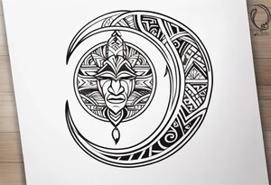 Polynesian hook tattoo tattoo idea