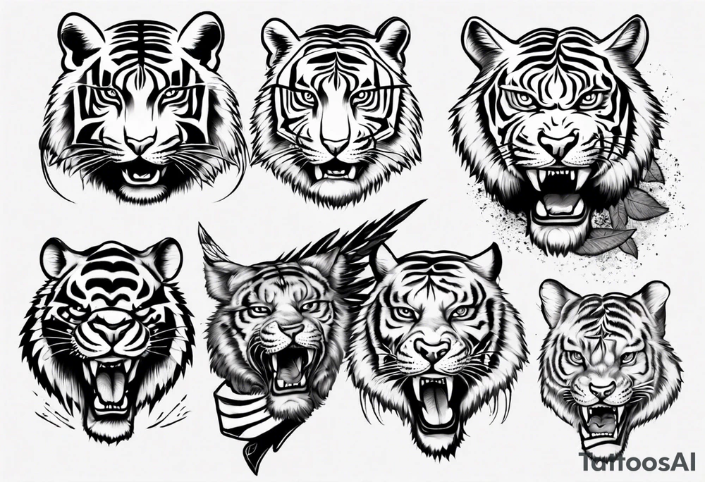 Flying tiger tattoo idea