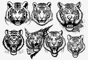 Flying tiger tattoo idea