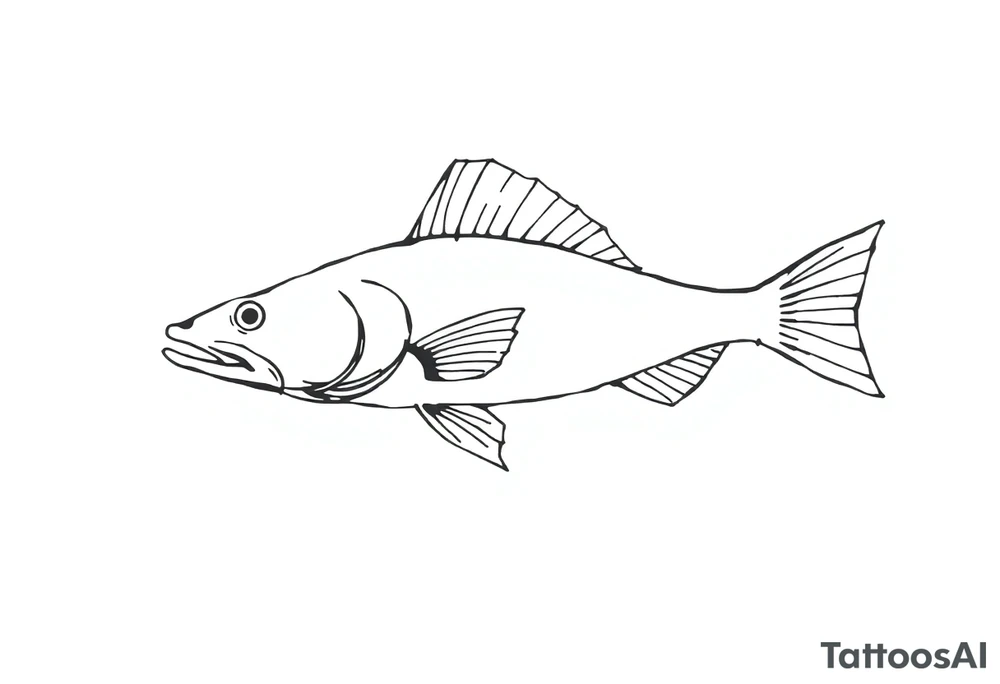 Flathead catfish tattoo idea