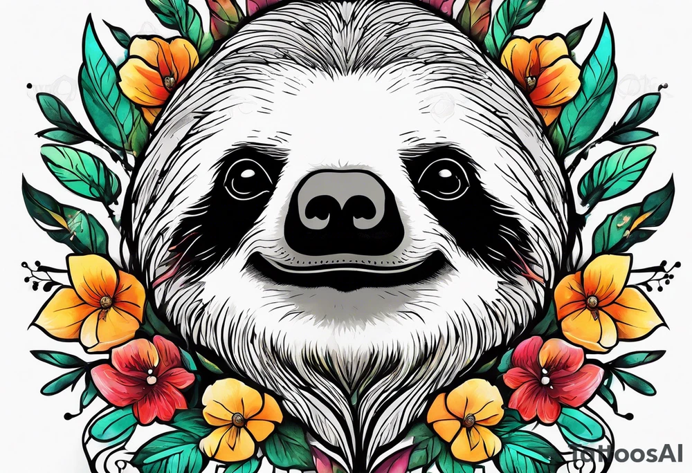 Sloth tattoo idea