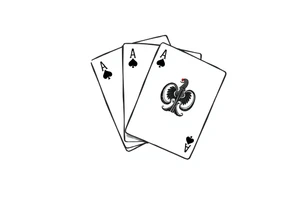 Poland symbol and poker cards Add casino money to it. tattoo idea