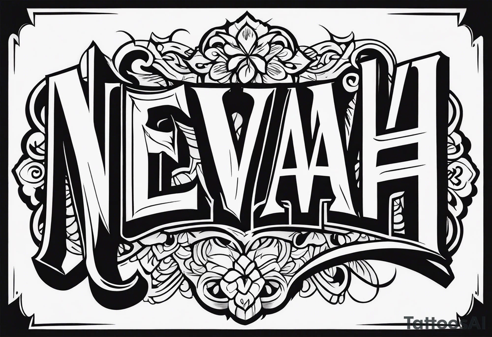 Nevaeh tattoo idea