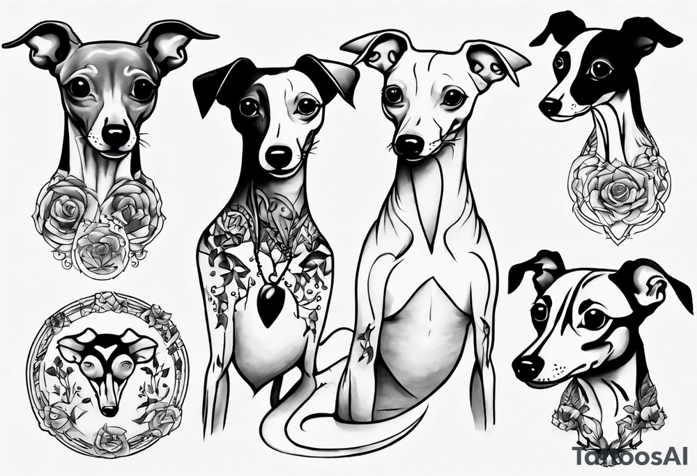 Italian greyhound tattoo idea