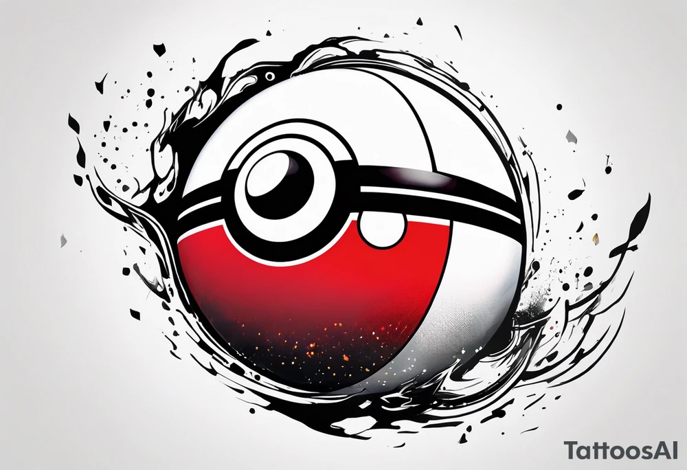 simple pokeball tattoo tattoo idea