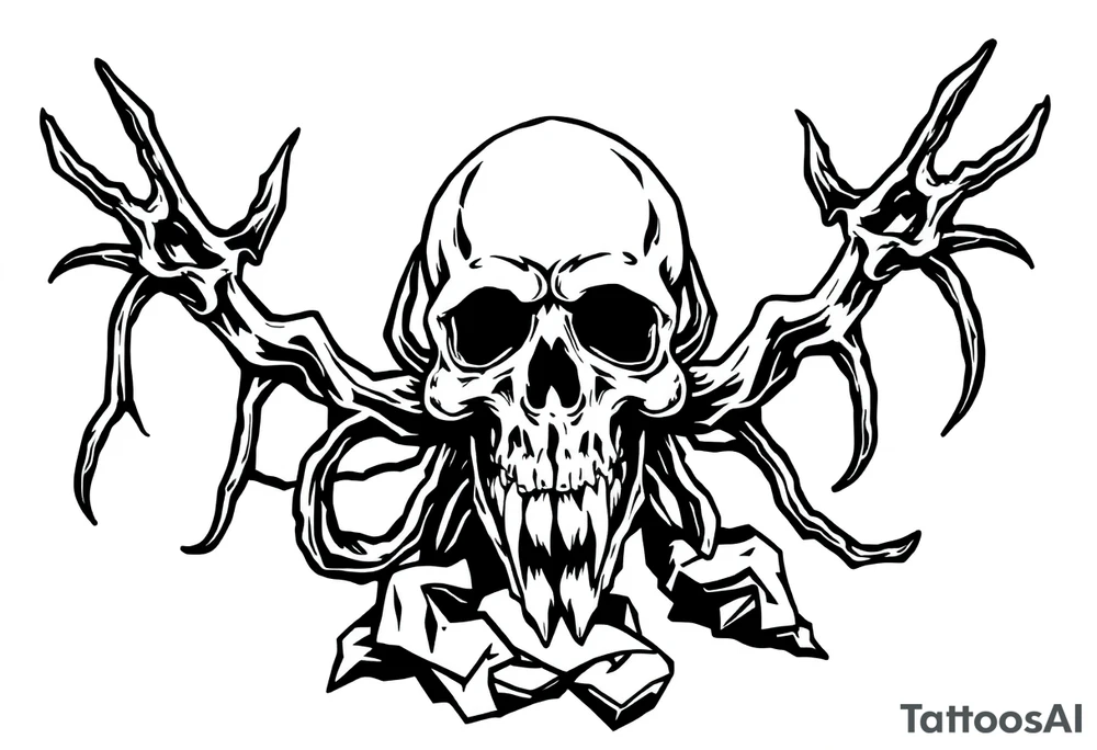 Black plague tattoo idea