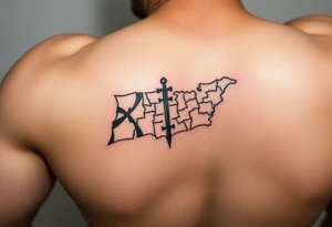 Imaginez le Colisé  en arrière-plan  un gladiateur  la carte de la Rca tattoo idea