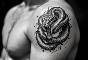 A snake devouring himself in an eternal cycle tattoo idea