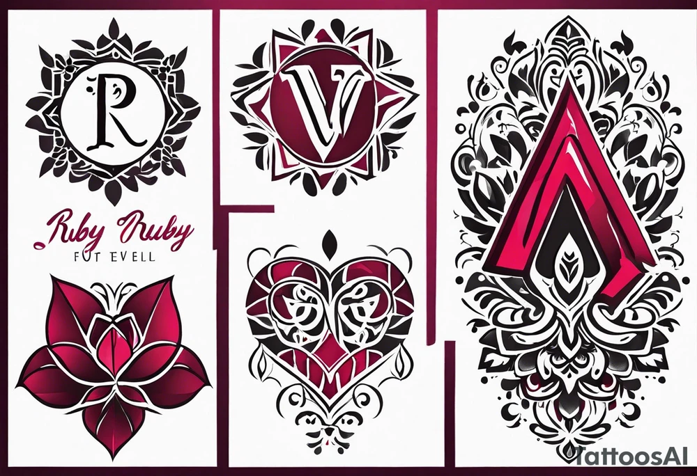 Ruby 🐾 tattoo idea