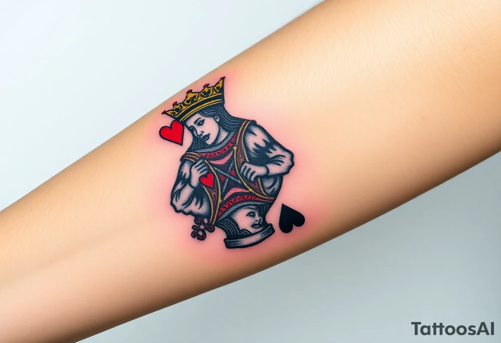 king of hearts tattoo idea