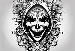 ghost face from scream tattoo idea