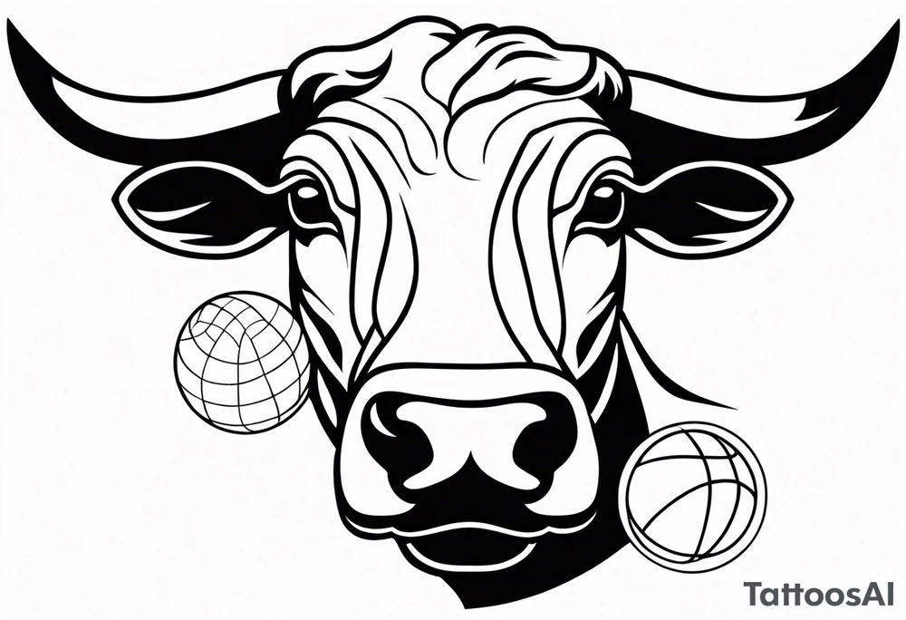 wallstreet bull with balls tattoo idea