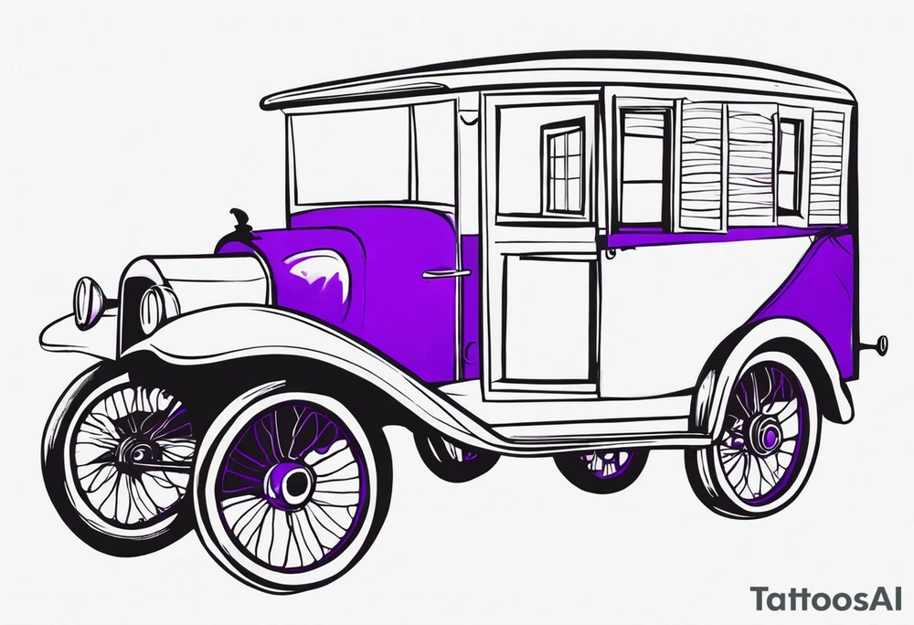 I'm looking for a tattoo design that beautifully reflects the essence of both my grandma . My grandma, a vibrant soul, adores the color purple walks to church every morning if she can't walk she finds ways to get there! Right after she goes to the market tattoo idea