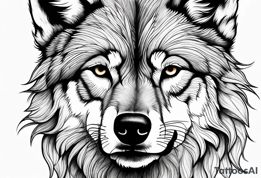 Wolf tattoo idea
