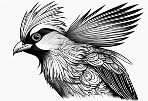 Turaco bird tattoo idea