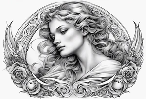 Renaissance angles sleeve tattoo idea