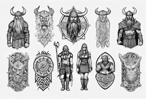Viking without tattoos full body tattoo idea