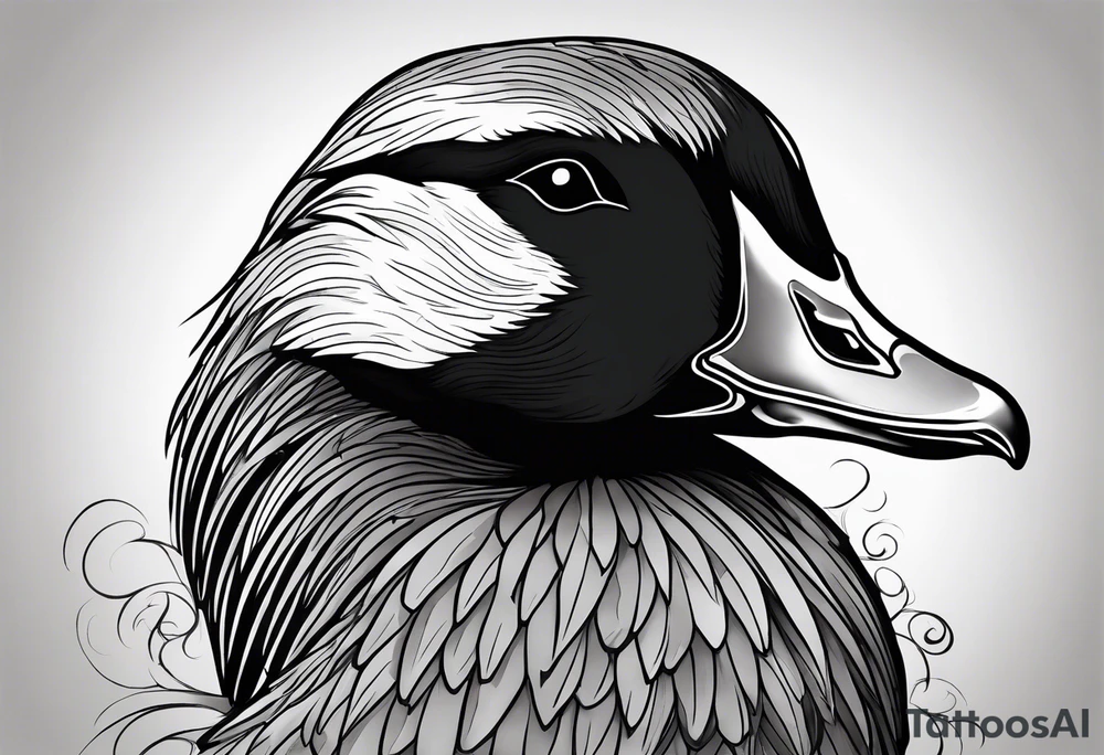 canadian goose angry tattoo idea