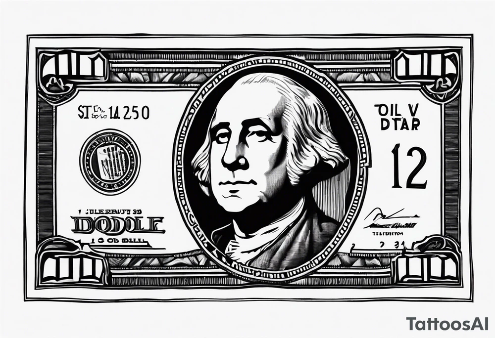 2 dollar bill tattoo idea