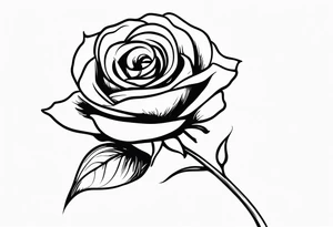 long stem spanish rose in mouth tattoo idea