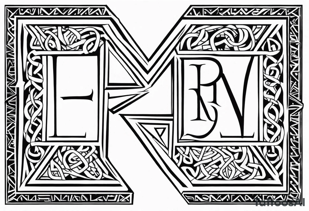 Kendra and Bubba, Nordic rune love tattoo idea