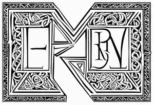 Kendra and Bubba, Nordic rune love tattoo idea