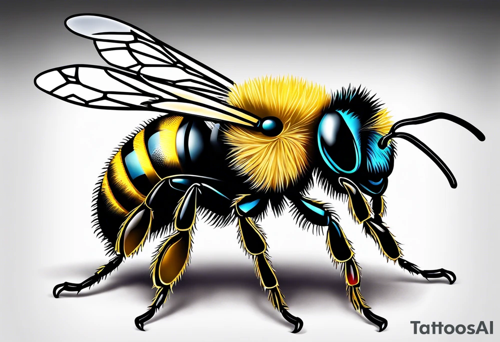 Small bee tattoo idea