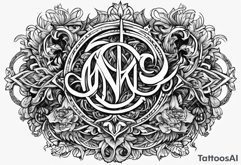 Pagan letters tattoo idea