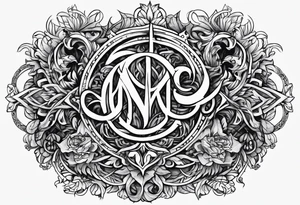 Pagan letters tattoo idea