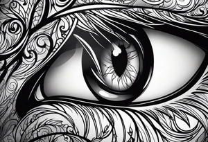 Feline eye tattoo idea