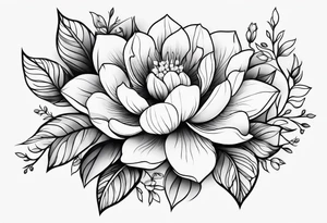 Collarbone tattoo of bright colorful flowers tattoo idea