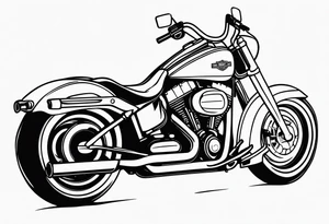 Rest Easy Brother Harley davidson tattoo idea