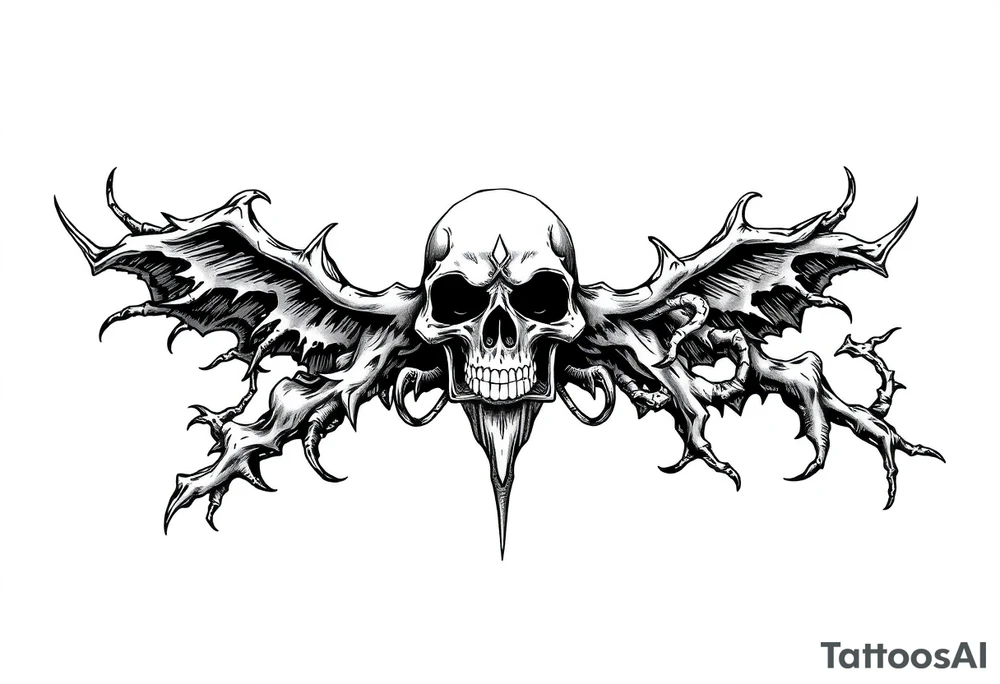 Black plague tattoo idea