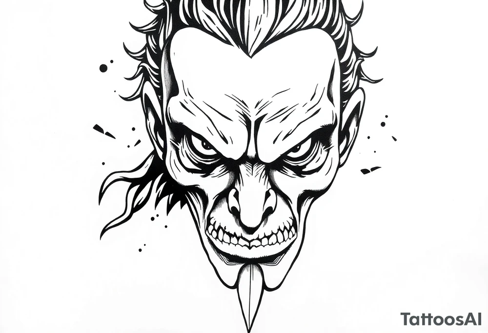 action beats anxiety with a cool desing tattoo idea