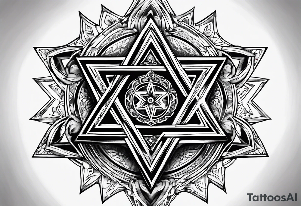 star of david tattoo idea