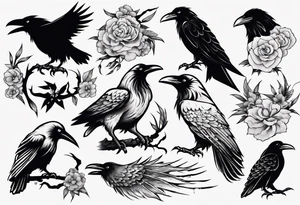 Ravens tattoo idea