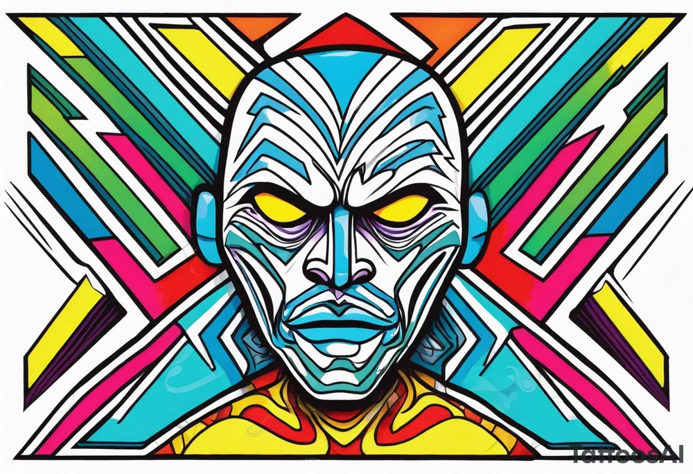 zig zag man as an alien tattoo idea