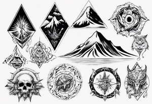 mt taranaki tattoo idea