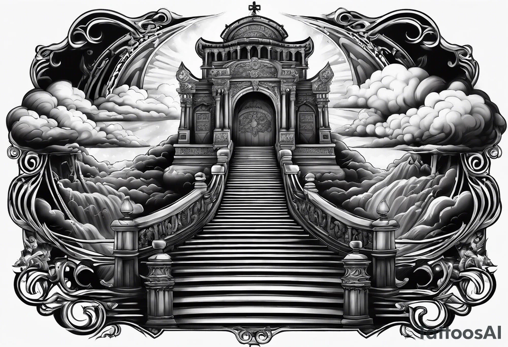 stairway to heaven and hell tattoo idea