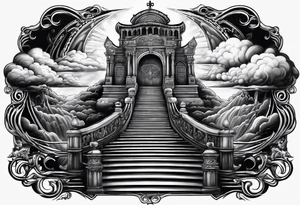 stairway to heaven and hell tattoo idea