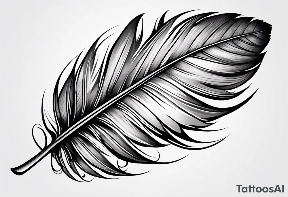 Goose feather tattoo idea
